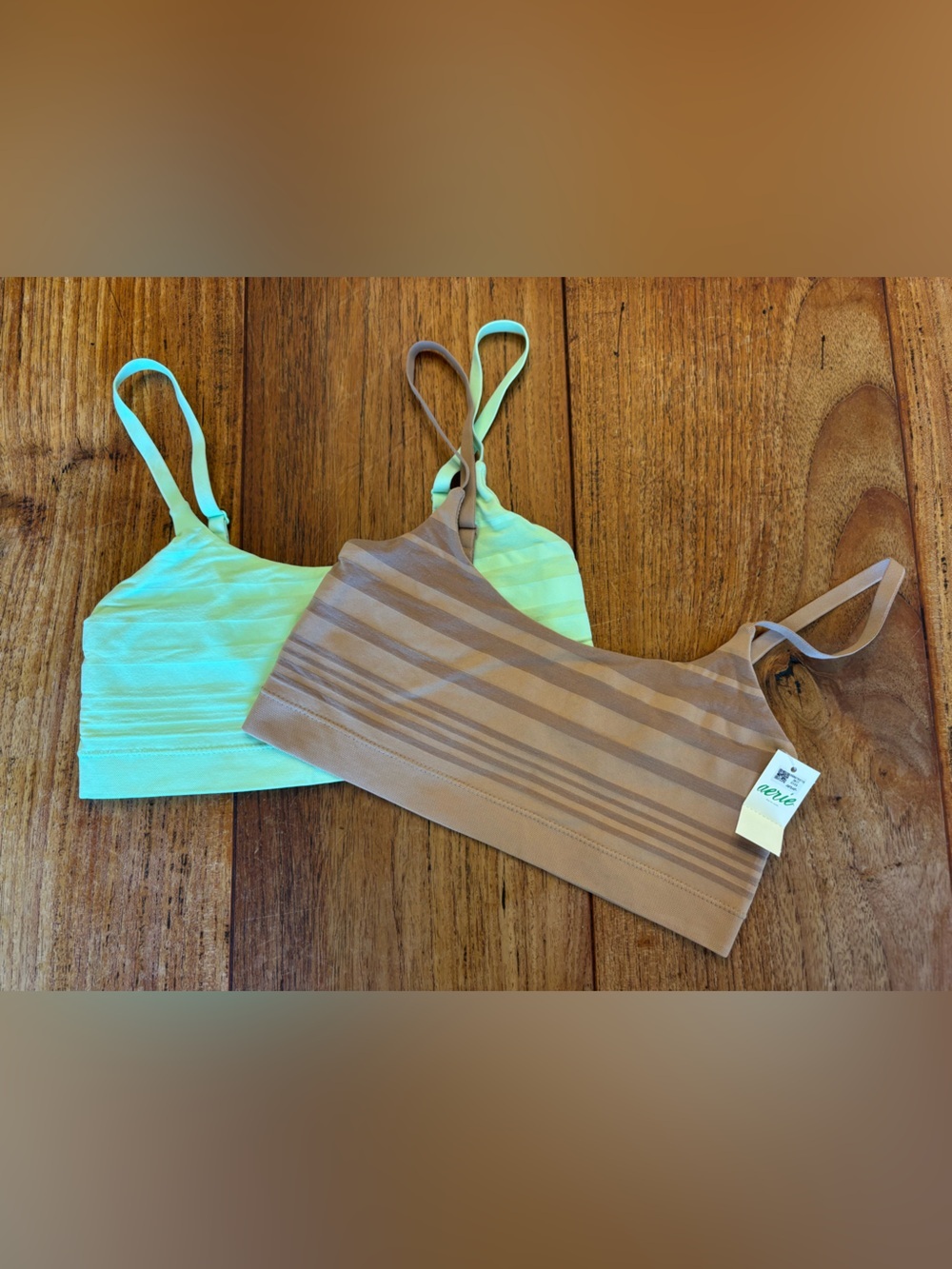 Aerie Striped Stretchy Bra Bralettes - Set of 2